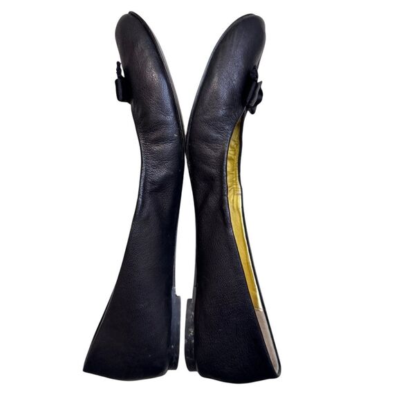 Black Ballet Flats Round Toe J. Crew Balletcore Minimalist Classic Size 8 - Picture 3 of 8